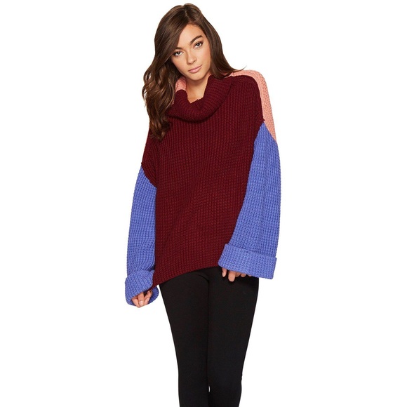 SOLD:NWT Free People Park City Colorblock Pullover - Picture 7 of 8
